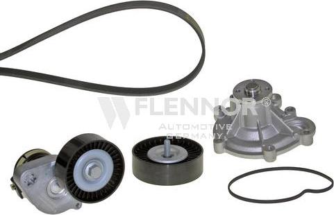 Flennor FP07PK2418 - Vodena pumpa + garnitura klinastog rebrastog remena www.molydon.hr