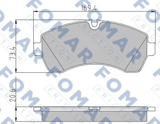 FOMAR Friction FO 921481 - Komplet Pločica, disk-kočnica www.molydon.hr