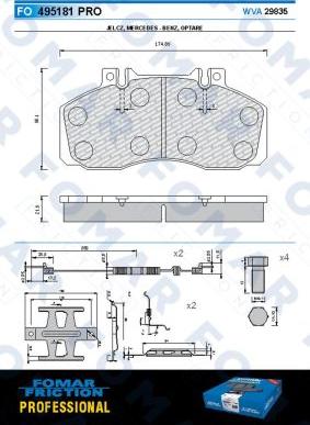 FOMAR Friction FO 495181 - Komplet Pločica, disk-kočnica www.molydon.hr