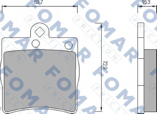 FOMAR Friction FO 653581 - Komplet Pločica, disk-kočnica www.molydon.hr