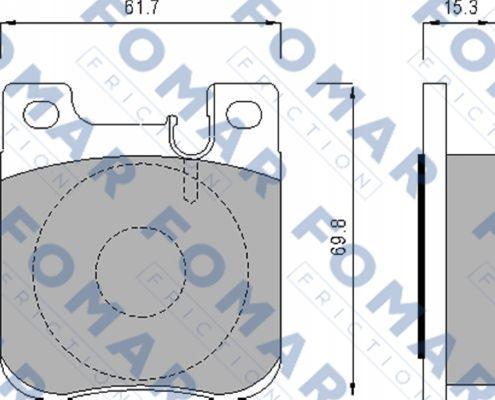 FOMAR Friction FO 631781 - Komplet Pločica, disk-kočnica www.molydon.hr