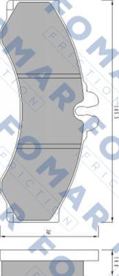 FOMAR Friction FO 627681 - Komplet Pločica, disk-kočnica www.molydon.hr