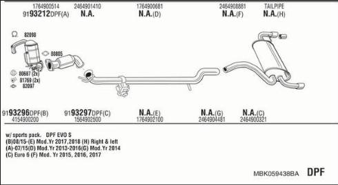 Fonos MBK059438BA - Ispušni sistem www.molydon.hr