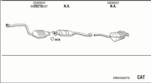Fonos MBK008376 - Ispušni sistem www.molydon.hr