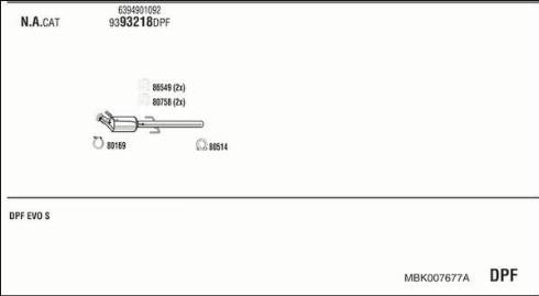 Fonos MBK007677A - Ispušni sistem www.molydon.hr