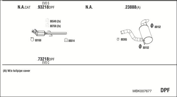 Fonos MBK007677 - Ispušni sistem www.molydon.hr