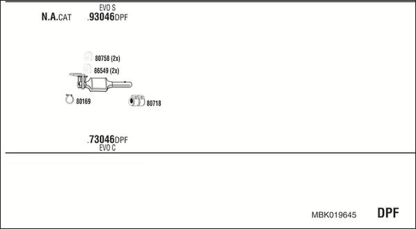 Fonos MBK019645 - Ispušni sistem www.molydon.hr