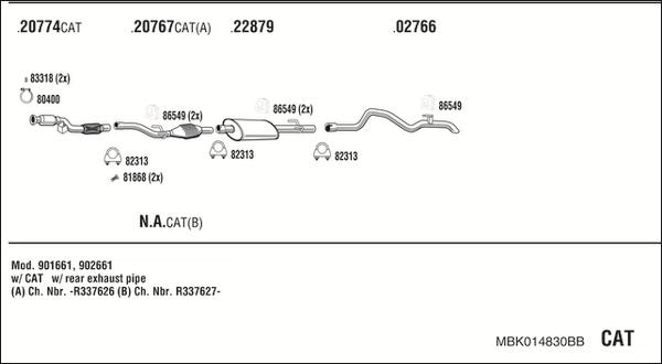 Fonos MBK014830BB - Ispušni sistem www.molydon.hr
