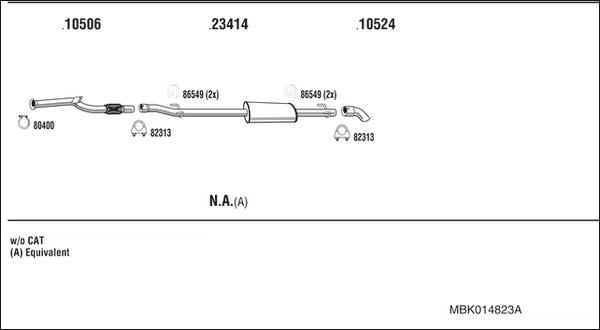 Fonos MBK014823A - Ispušni sistem www.molydon.hr