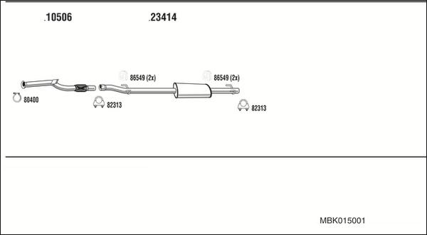 Fonos MBK015001 - Ispušni sistem www.molydon.hr