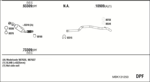 Fonos MBK131250 - Ispušni sistem www.molydon.hr