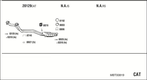 Fonos MBT00819 - Ispušni sistem www.molydon.hr