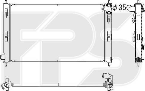 FPS FP 48 A1155-X - Hladnjak, hladjenje motora www.molydon.hr