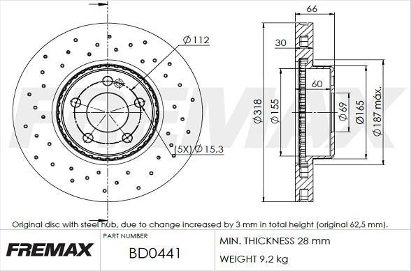 FREMAX BD-0441 - Kočioni disk www.molydon.hr