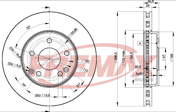 FREMAX BD-0410 - Kočioni disk www.molydon.hr