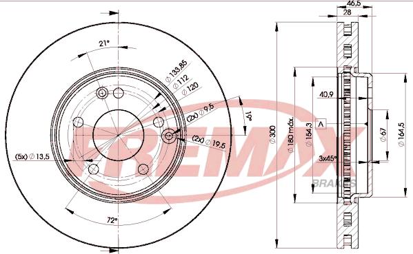 FREMAX BD-0411 - Kočioni disk www.molydon.hr