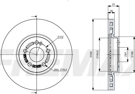 FREMAX BD-0158 - Kočioni disk www.molydon.hr