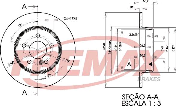FREMAX BD-3412 - Kočioni disk www.molydon.hr