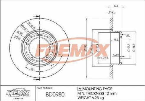 FREMAX FWI-5082 - Signalni kontakt, trosenje kočione plocice www.molydon.hr