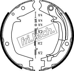 Fri.Tech. 1046.215K - Komplet kočionih obloga, rucna kočnica www.molydon.hr