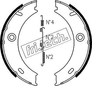 Fri.Tech. 1052.127K - Komplet kočionih obloga, rucna kočnica www.molydon.hr