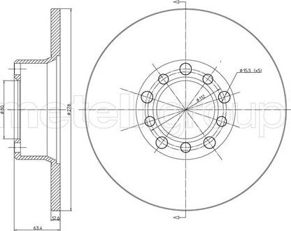 Fri.Tech. BD0028 - Kočioni disk www.molydon.hr