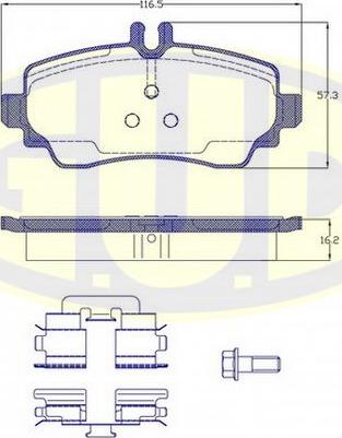 G.U.D. GBP065000 - Komplet Pločica, disk-kočnica www.molydon.hr