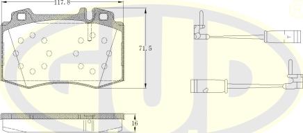 G.U.D. GBP076902 - Komplet Pločica, disk-kočnica www.molydon.hr