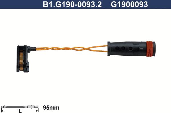Galfer B1.G190-0093.2 - Signalni kontakt, trosenje kočione plocice www.molydon.hr