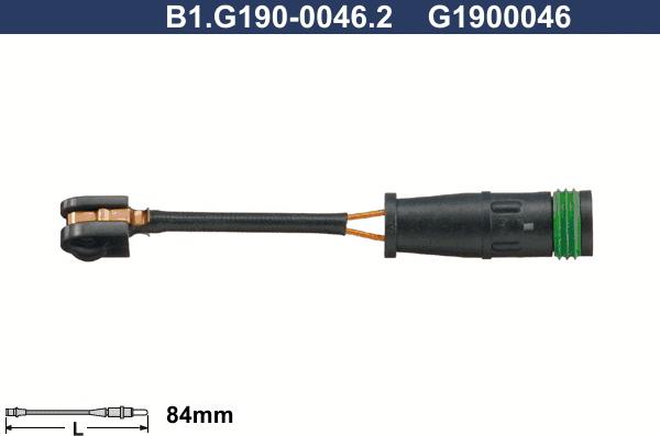 Galfer B1.G190-0046.2 - Signalni kontakt, trosenje kočione plocice www.molydon.hr