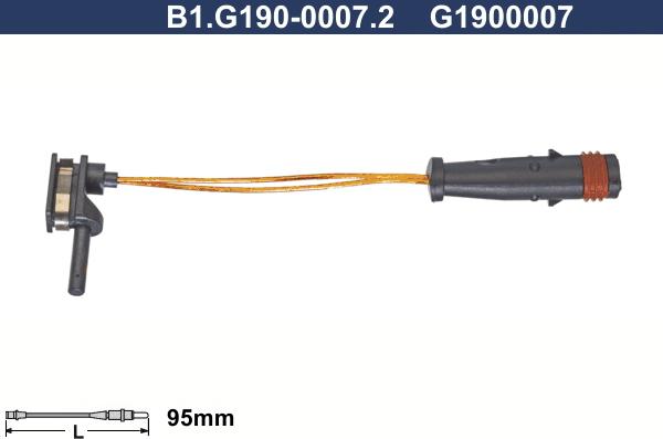 Galfer B1.G190-0007.2 - Signalni kontakt, trosenje kočione plocice www.molydon.hr