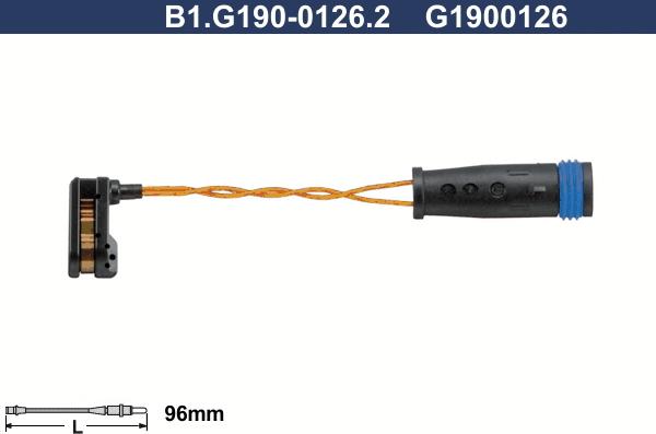 Galfer B1.G190-0126.2 - Signalni kontakt, trosenje kočione plocice www.molydon.hr