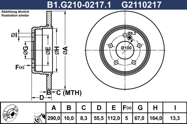 Galfer B1.G210-0217.1 - Kočioni disk www.molydon.hr