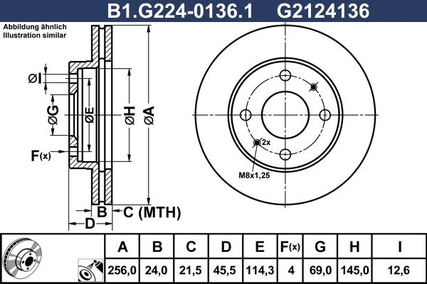 Galfer B1.G224-0136.1 - Kočioni disk www.molydon.hr