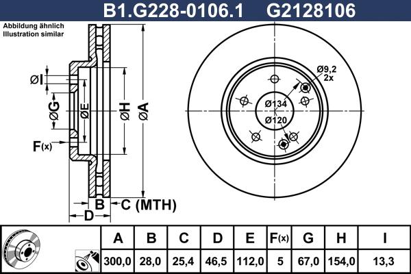 Galfer B1.G228-0106.1 - Kočioni disk www.molydon.hr