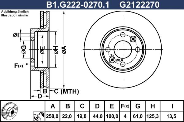 Galfer B1.G222-0270.1 - Kočioni disk www.molydon.hr
