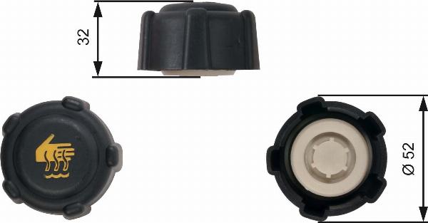 GATES RC223 - Čep posude  za rashladnu tekućinu www.molydon.hr