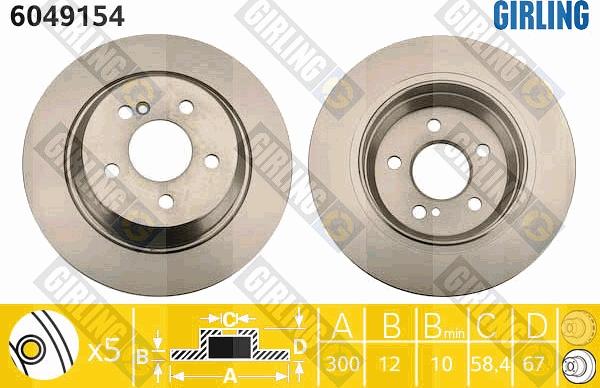 Girling 6049154 - Kočioni disk www.molydon.hr