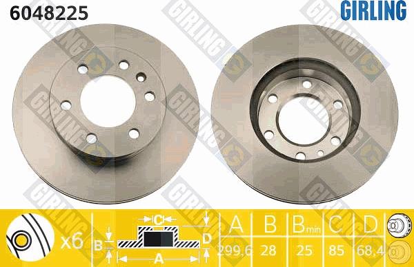 Girling 6048225 - Kočioni disk www.molydon.hr