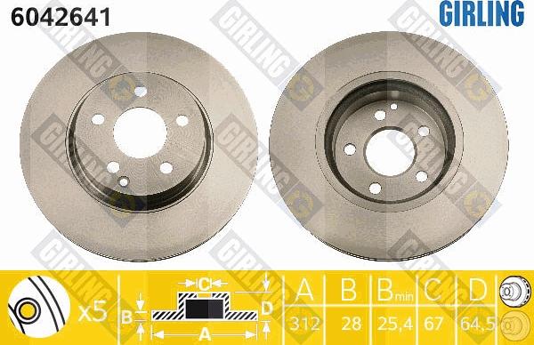 Girling 6042641 - Kočioni disk www.molydon.hr