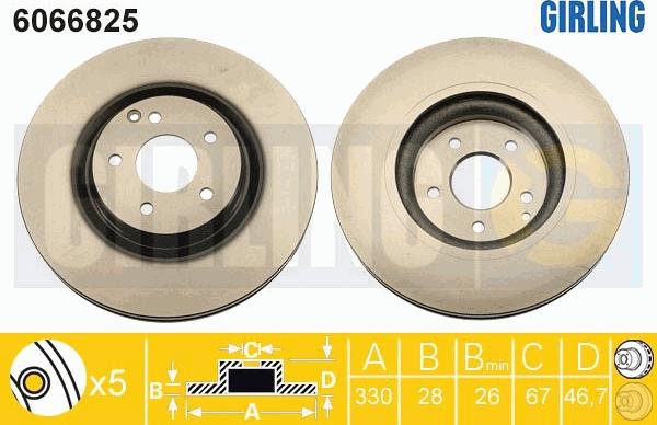 Girling 6066825 - Kočioni disk www.molydon.hr