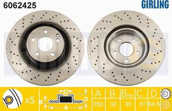 Girling 6062425 - Kočioni disk www.molydon.hr