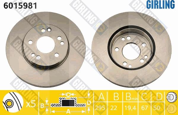 Girling 6015981 - Kočioni disk www.molydon.hr