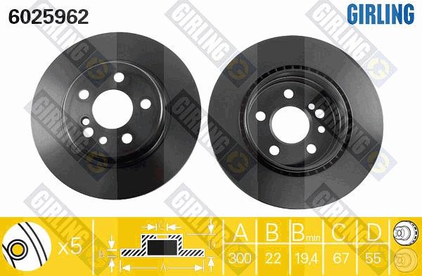Girling 6025944 - Kočioni disk www.molydon.hr