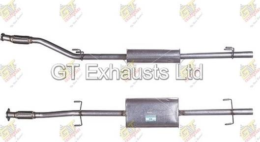 GT Exhausts GMZ348 - Srednji Ispušni lonac www.molydon.hr
