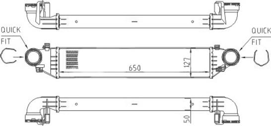 Hart 612 533 - Intercooler, hladnjak www.molydon.hr