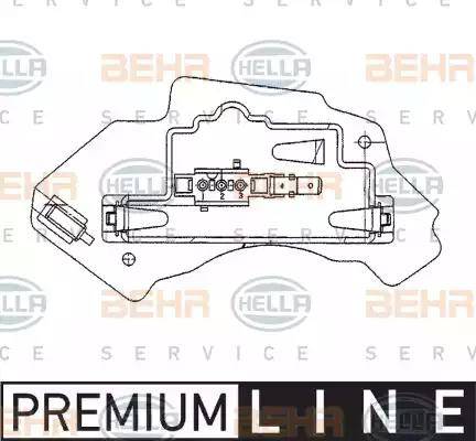 HELLA 5HL 351 321-131 - Regulator, ventilator kabine/unutrasnjeg prostora www.molydon.hr