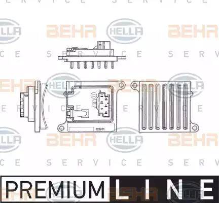 HELLA 5HL 351 321-241 - Regulator, ventilator kabine/unutrasnjeg prostora www.molydon.hr