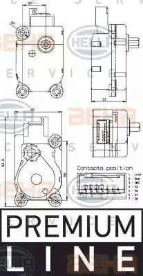 HELLA 6NW 351 329-651 - Element za podešavanje, ventil za mesanje www.molydon.hr