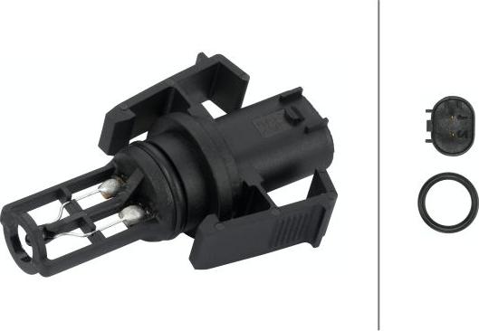HELLA 6PT 009 109-291 - Senzor, temperatura usisnog zraka www.molydon.hr